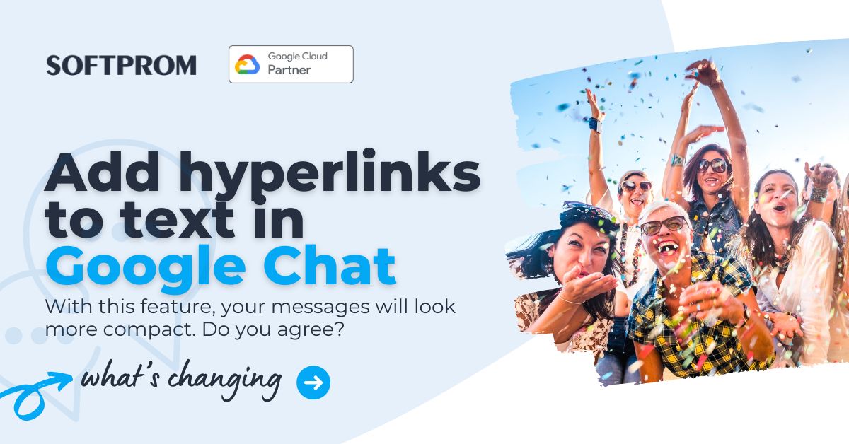 Add hyperlinks to text in Google Chat